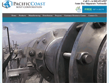 Tablet Screenshot of pacificcoastbolt.com